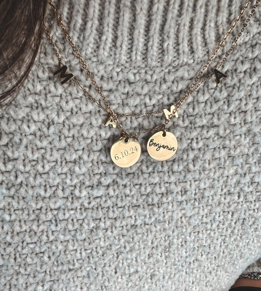 15mm Disc ADD ON ONLY (Silver, Gold, or Rose Gold)
