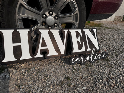 Custom Nursery Sign