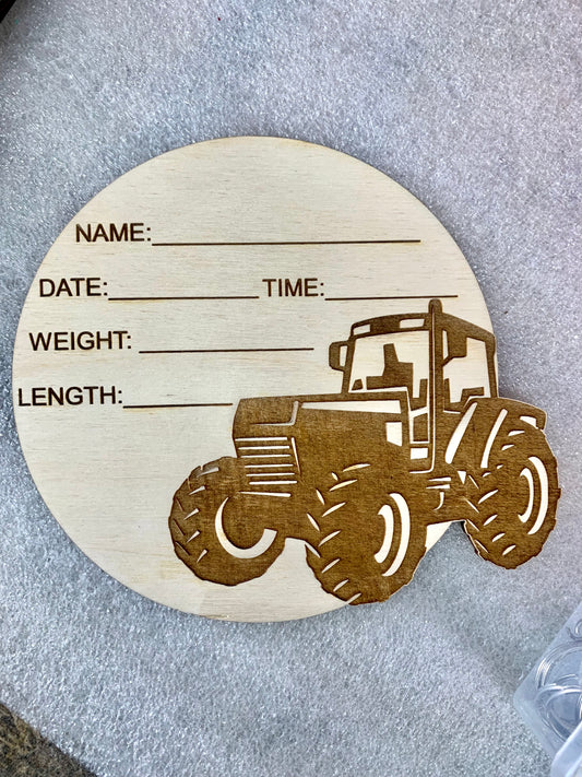 Hospital Announcement Sign - Tractor