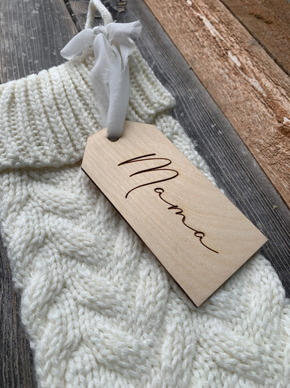 Stocking Tags - rectangle