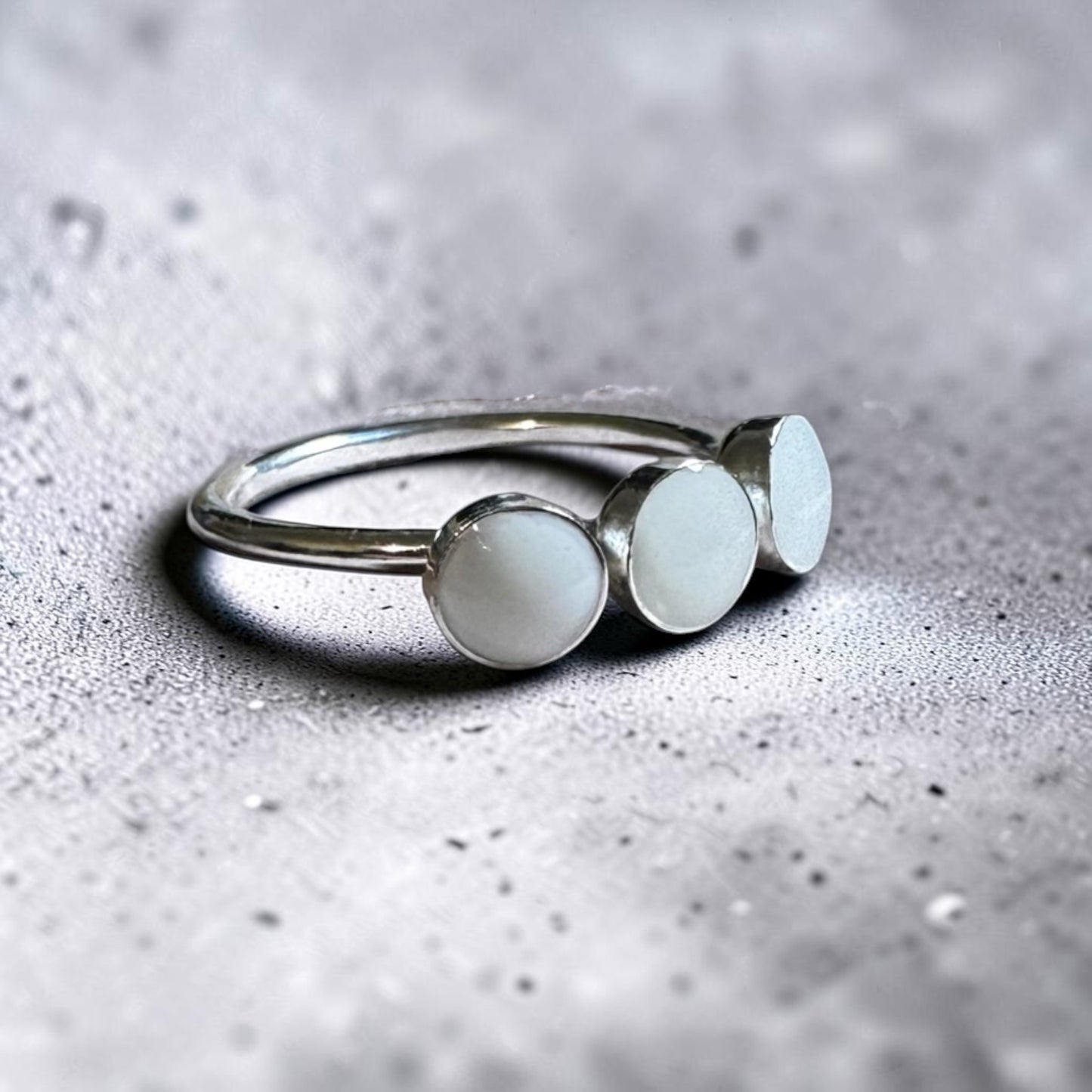 Breastmilk Keepsake - Triple Round Ring