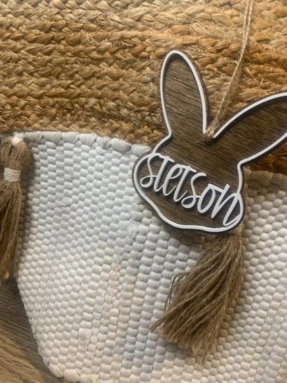 Easter Tag - Stained Bunny