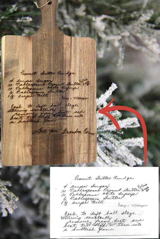 Custom Engraved Recipe
