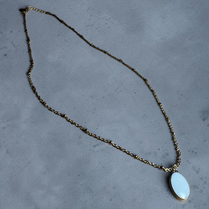 Breastmilk Keepsake - Oval Necklace