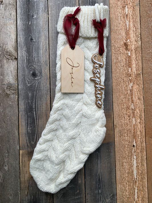 Stocking Tag - rectangle