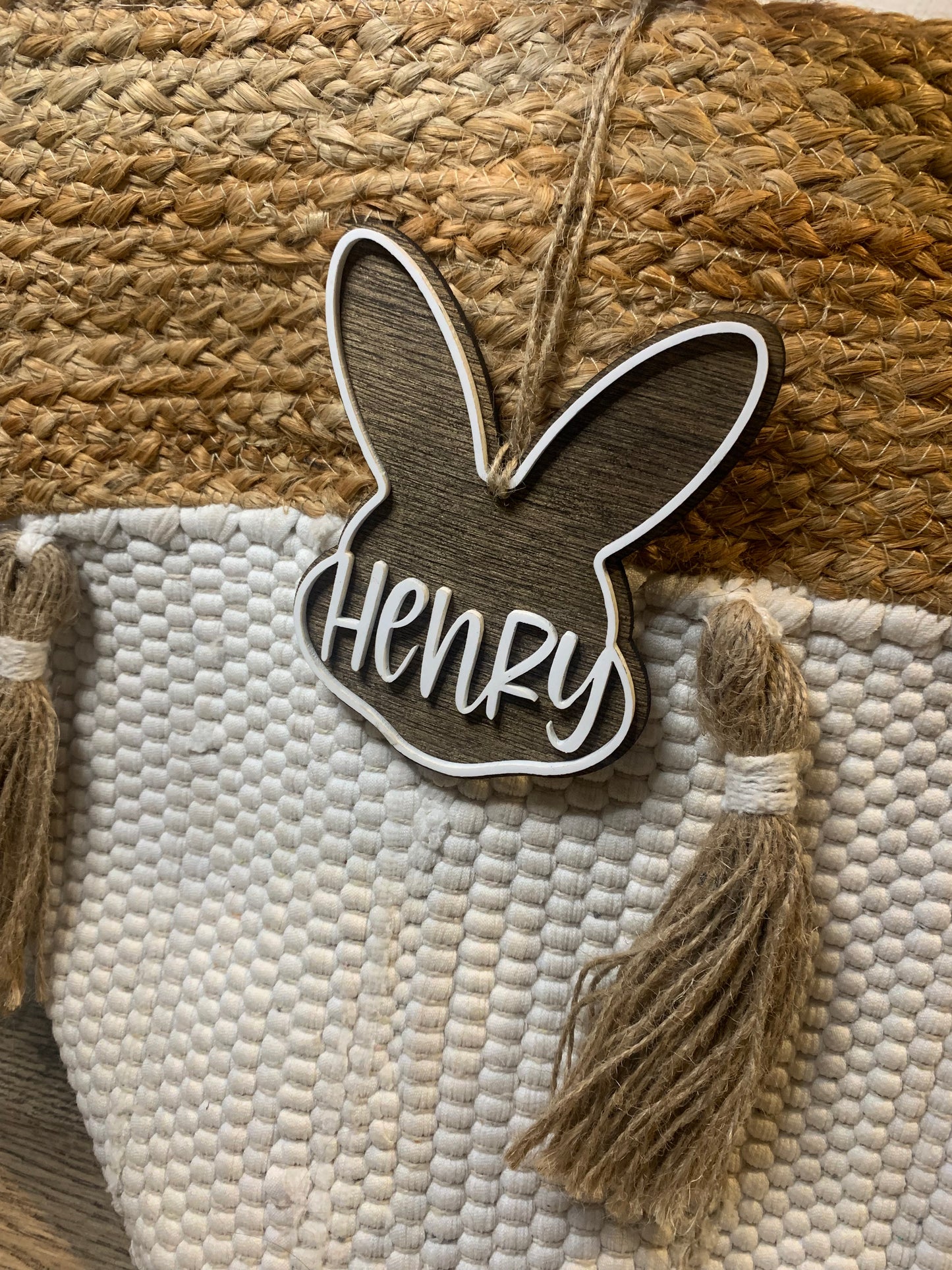 Easter Tag - Stained Bunny