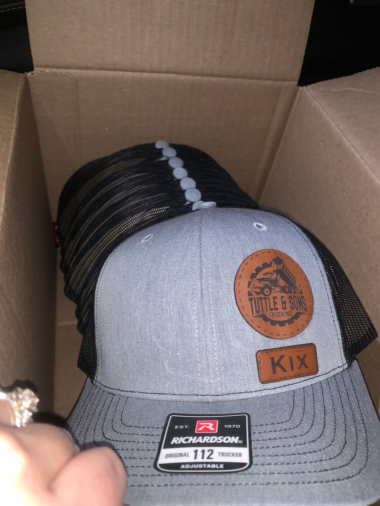 Custom Leather Patch Ball Cap