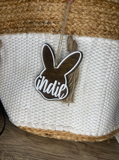 Easter Tag - Stained Bunny
