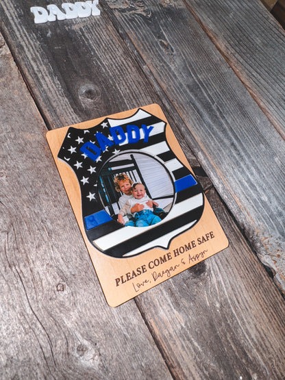 Police Badge - Father’s Day Frame