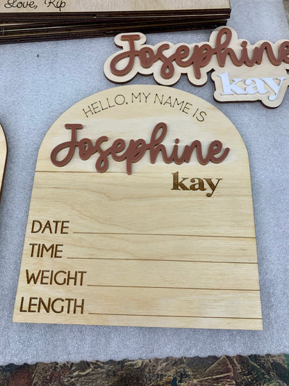 Birth Stats Sign
