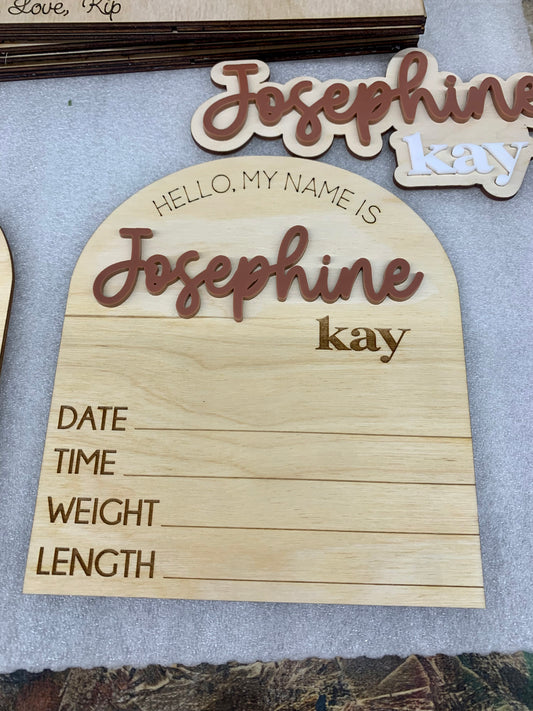 Birth Stats Sign