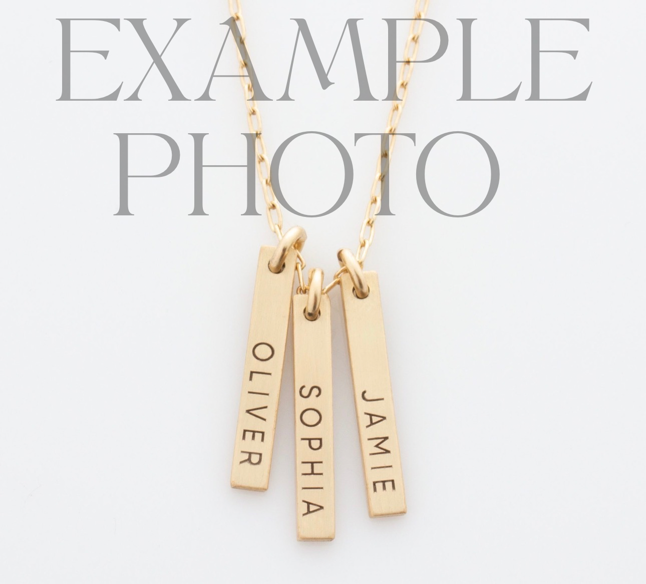 Dainty Necklace - vertical bars
