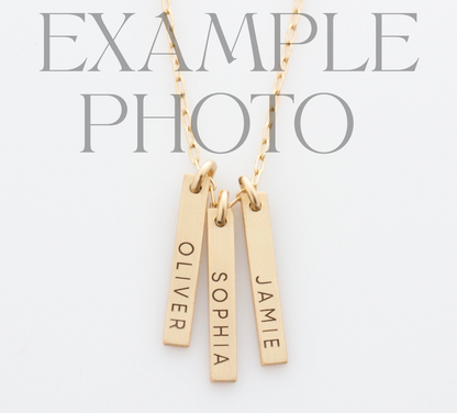 Dainty Necklace - vertical bars