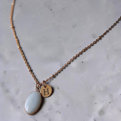 Breastmilk Keepsake - Oval Necklace