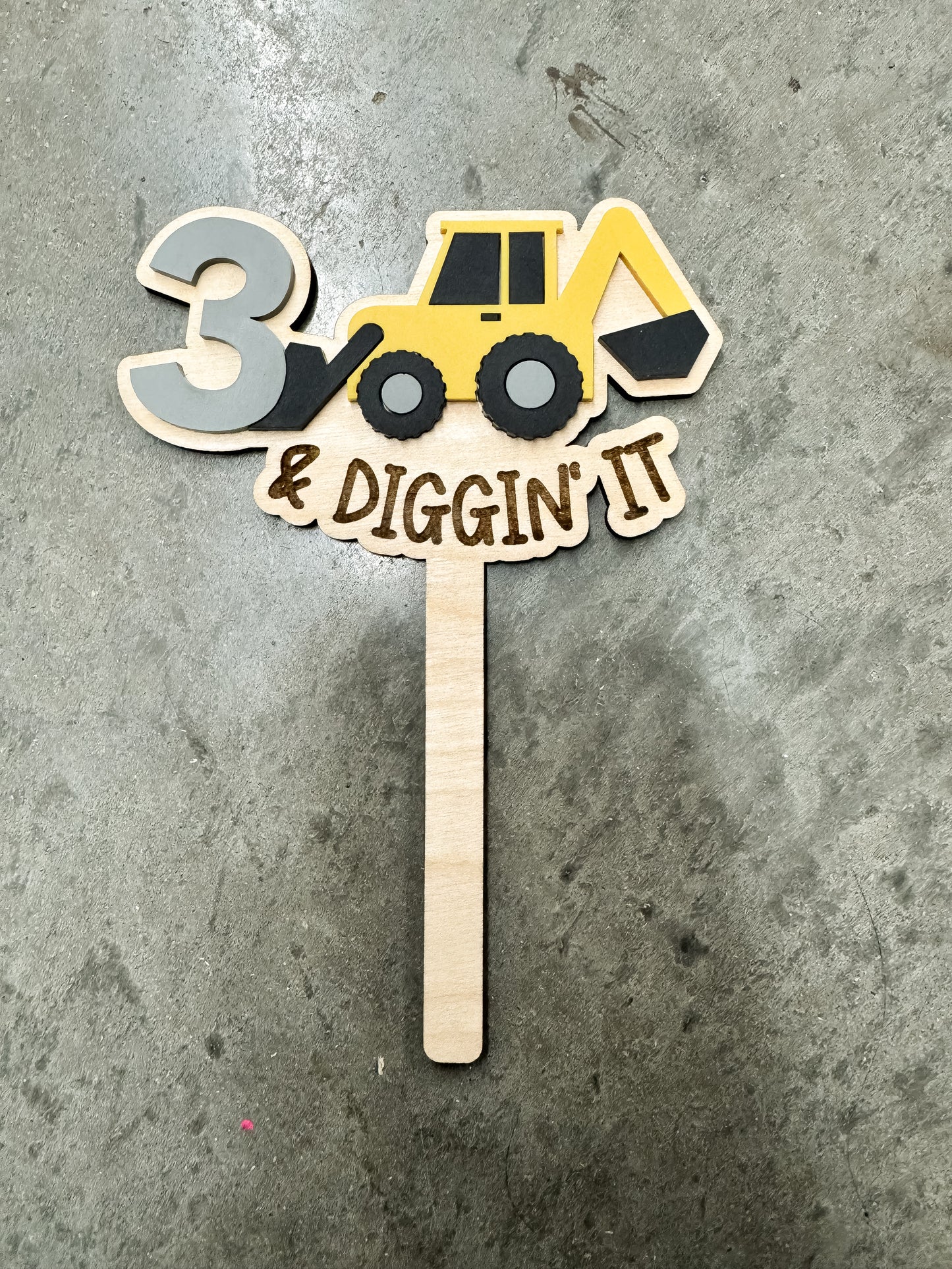 Diggin’ It - Cake Topper