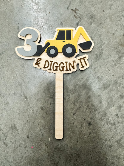 Diggin’ It - Cake Topper