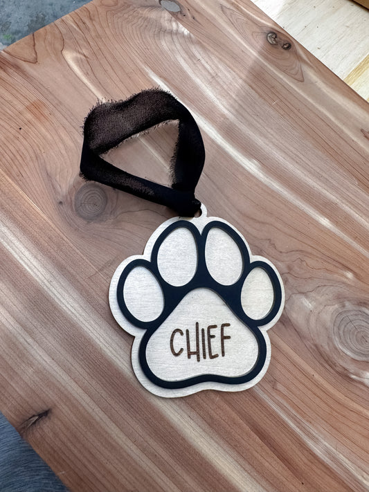 Dog Paw- Ornament