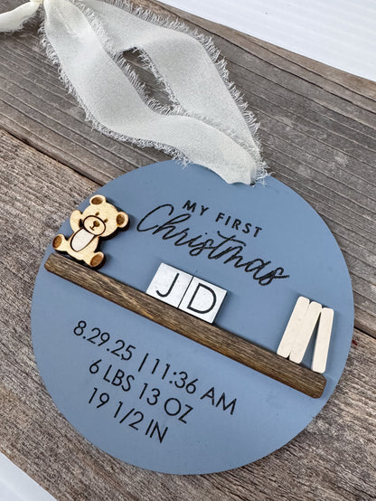 Baby’s First Christmas Bookshelf - Ornament
