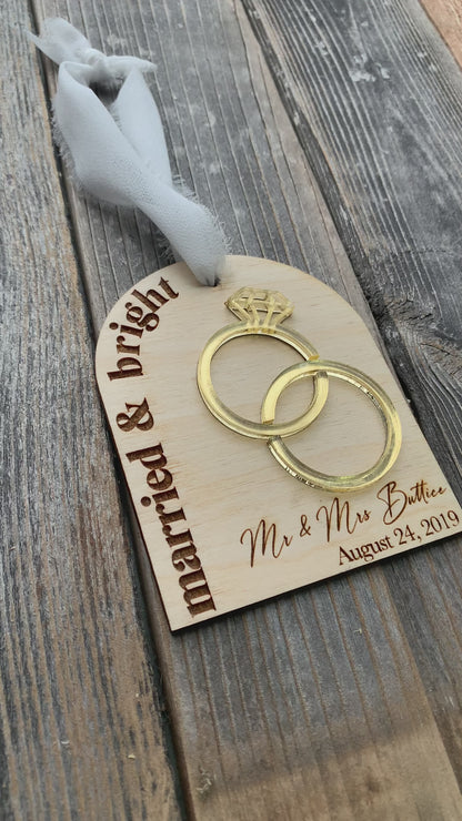 Married & Bright Ornament